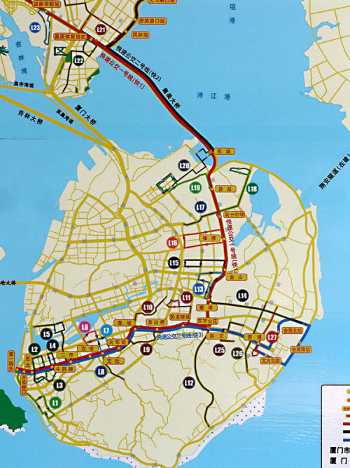 厦门BRT路线最新高清图详解概览