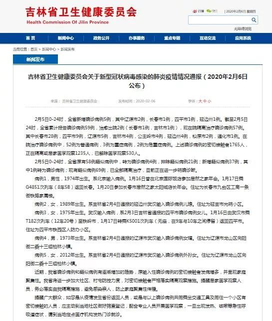 吉林省疫情最新通报，全面应对，坚决遏制扩散势头