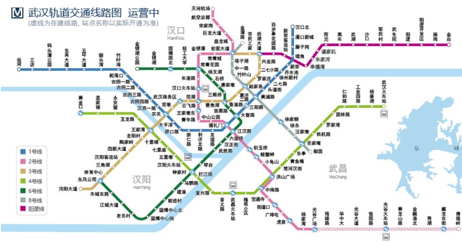 武汉市最新地铁线路图概览