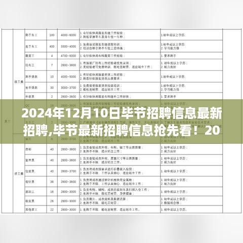 毕节最新招聘网，人才与企业的连接桥梁